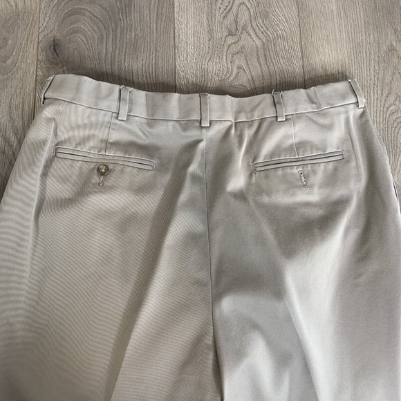 Lands End Traditional Fit Mens Size 36x29 Chino Pants Khaki Flex Fit Waist - Picture 3 of 8